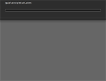 Tablet Screenshot of gaetanopesce.com